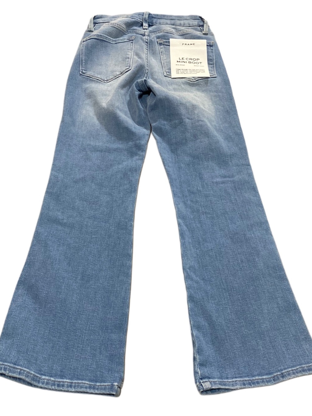 Frame Denim Blue Tropic Le Crop Mini Boot Bootcut Jeans 25